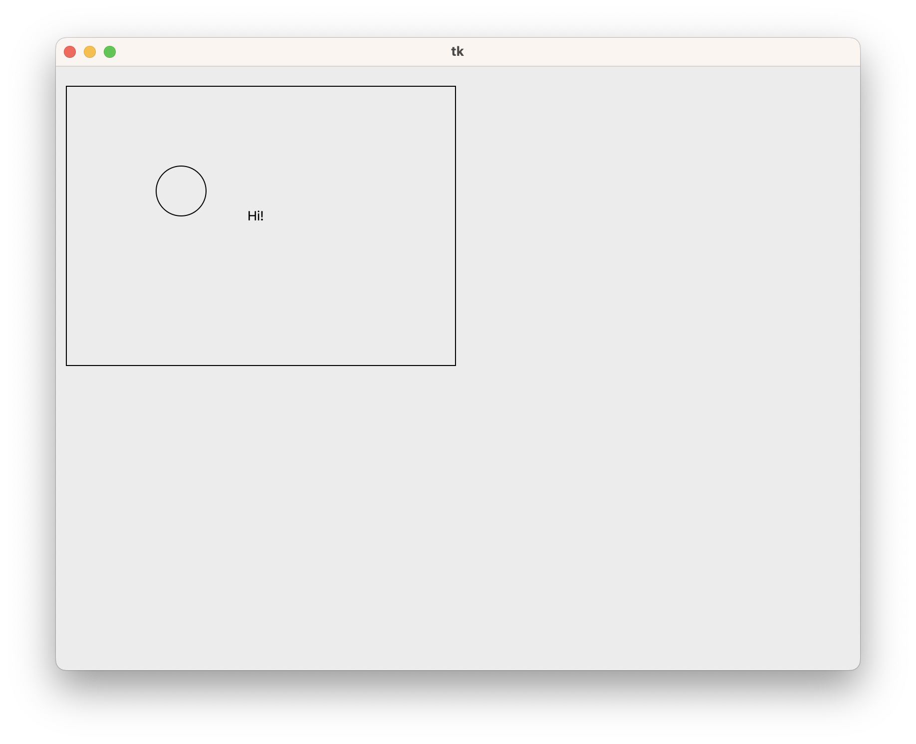 Figure 2: The expected example output with a rectangle, circle, and text.